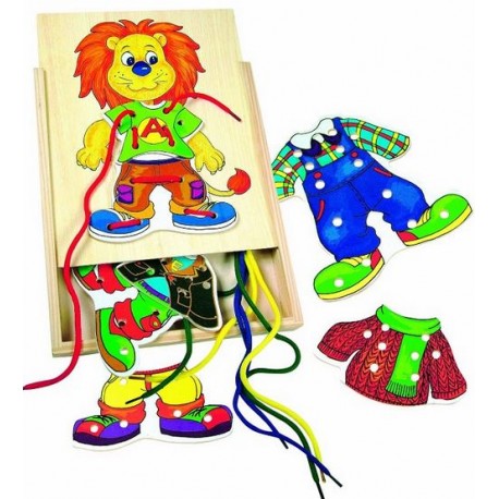 Threading dress-up lion. BINO 88102