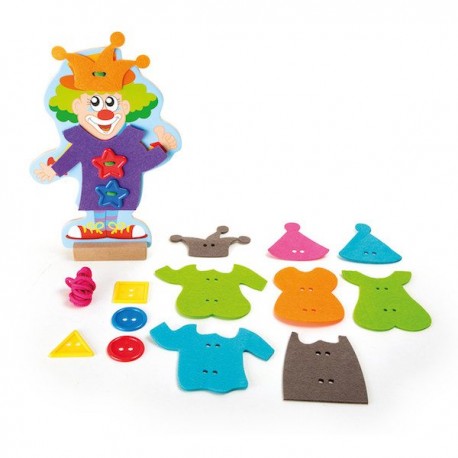 Threading dress-up clown. LEGLER 10184