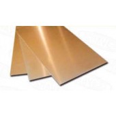 Brass sheet 0,6 mm. 400x200 mm.. HIRSCH 8306