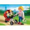 Mamá con carrito de gemelos. PLAYMOBIL 5573