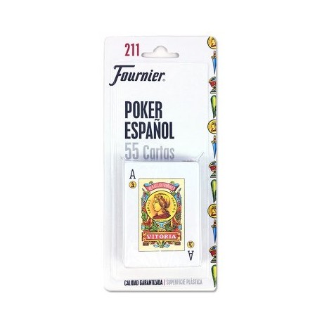 Baraja de Póker español, 55 cartas. FOURNIER F28546