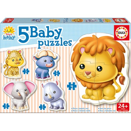 Baby puzzles animales salvajes. EDUCA 14197