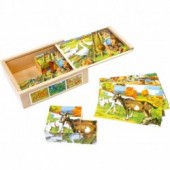 Puzzle de cubos "Campo".