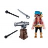 Pirate with cannon.