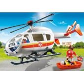 Helicóptero médico de emergencia.