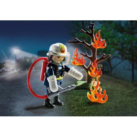 Firefighter with Tree.