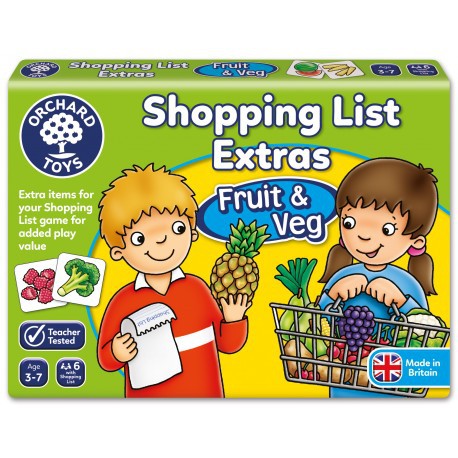 Juego de inglés: Frutas y verduras. ORCHARD TOYS