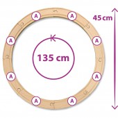 Tren de madera, circular. EICHHORN