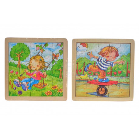 Puzzle de madera ''niños''.