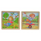 Puzzle de madera ''niños''.