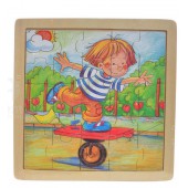 Puzzle de madera ''niños''.