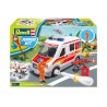 Ambulance with figure.