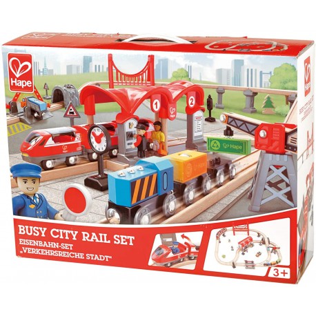 Busy city rail set.