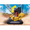 Cable Excavator with Building Section.