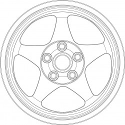 Spoon SW388 tire and wheel set.