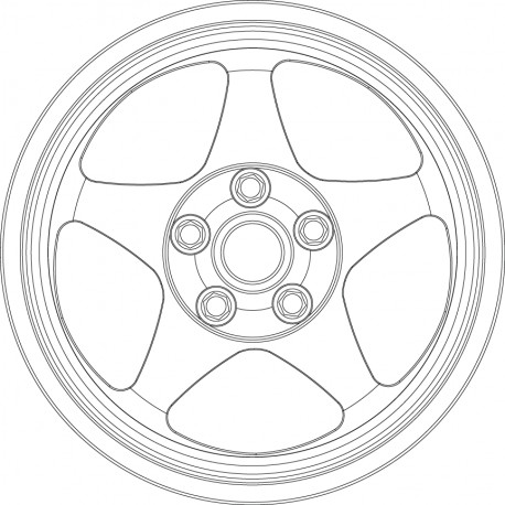 Spoon SW388 tire and wheel set.