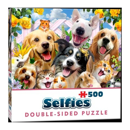 Selfie perros y gatos. 500 piezas.