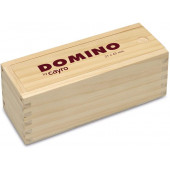 Dominos in a Wooden Box.