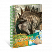 Cuaderno creativo de dinosaurios.