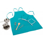 Cooking set with apron.