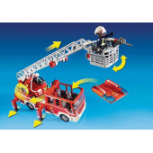 Fire truck with ladder.