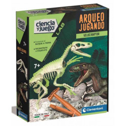 Arqueojugando Velociraptor fosforescente.