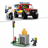 Fire rescue and police chase, Lego City.