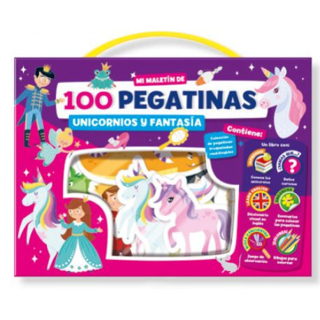 100 pegatinas. Unicornios y fantasía.