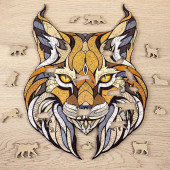 Wooden puzzle. Lynx. EWA