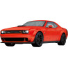 Dodge Challenger rojo.