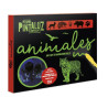 Fluorescent blackboard: Animals.