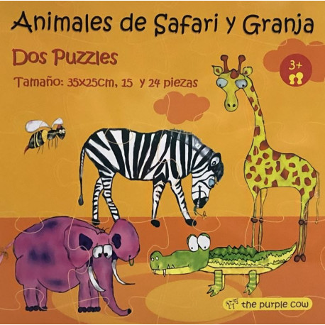 Animales de safari y granja. THE PURPLE COW