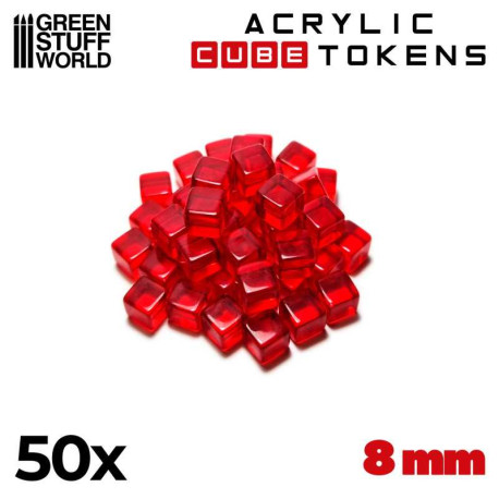 Red cube tokens.