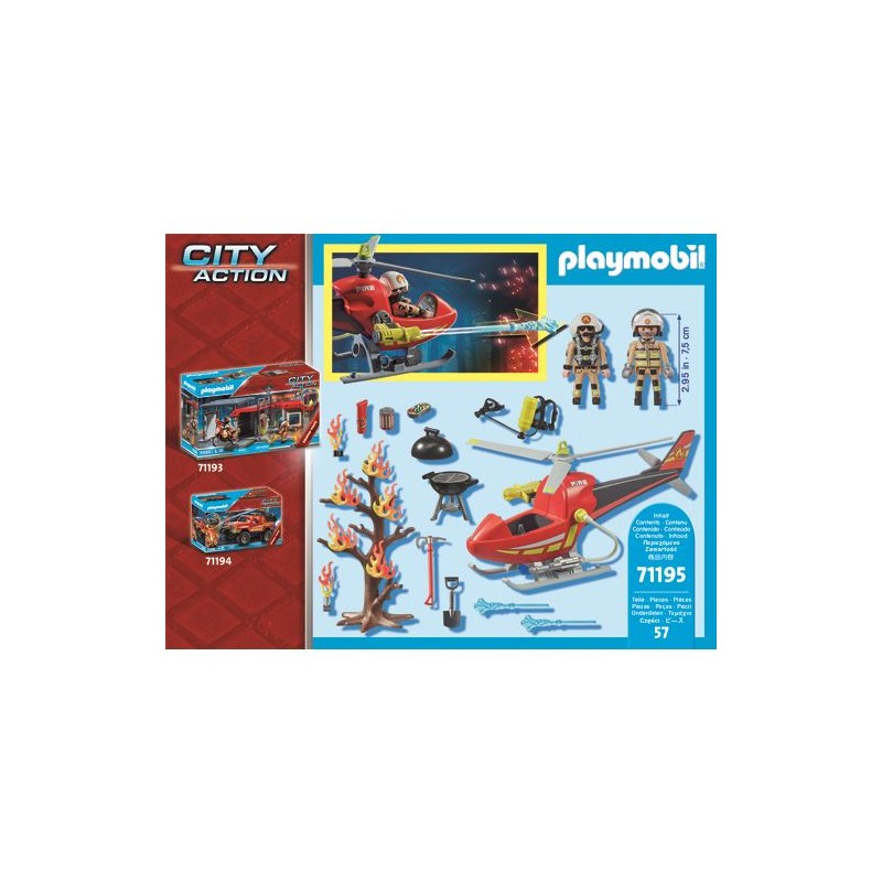 Helicoptero cheap bomberos playmobil