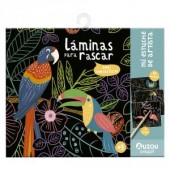 Láminas para rascar "Aves fantásticas".