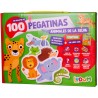 100 pegatinas. Animales de la selva.