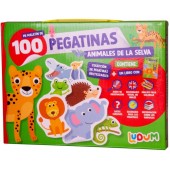 100 pegatinas. Animales de la selva.