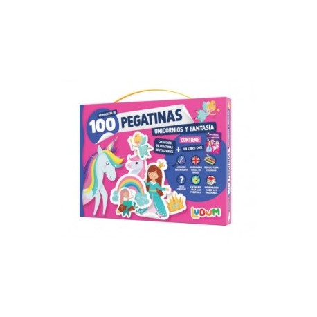 100 pegatinas. Unicornios y fantasía.