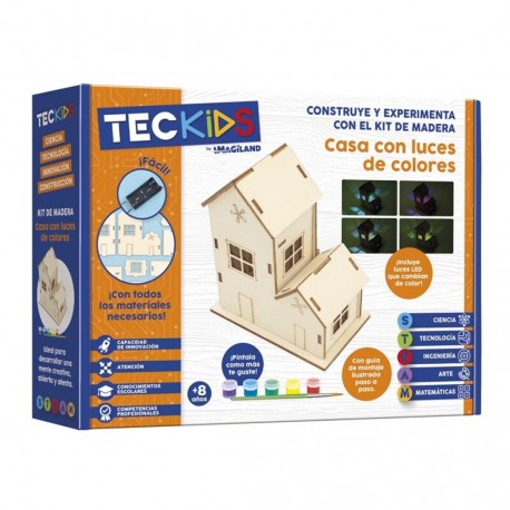 Teckids. Casa con luces de colores.