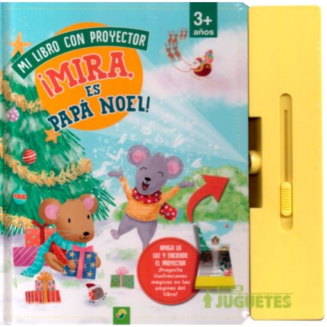 Mi libro con proyector.¡Mira es Papa Noel!.