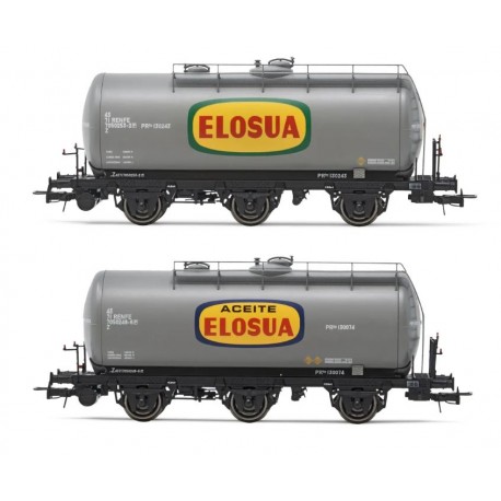 2-unit set of tank wagons, Elosua.