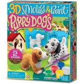 Mould and paint: puppy dogs.