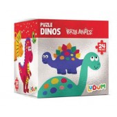 Puzle de dinosaurios. Brillantes.