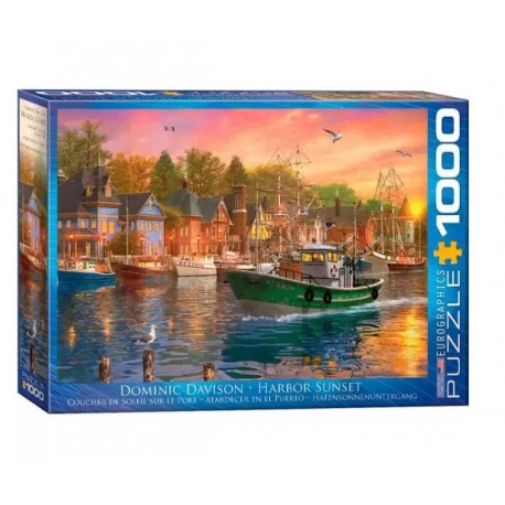 Harbor sunset. 1000 pcs.