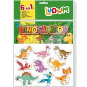 6 en 1 Dinosaurios.