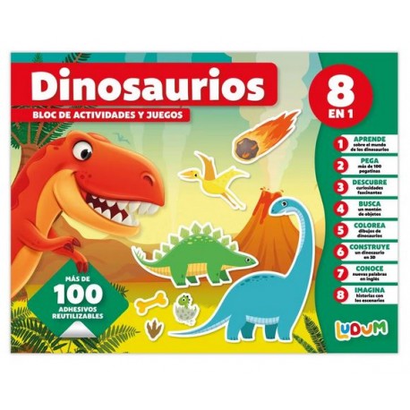 Dinosaurios. Bloc de actividades y juegos.