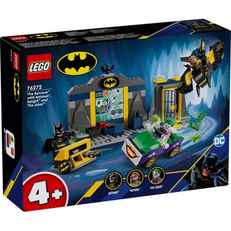 The Batcave with Batman, Batgirl and The Joker.