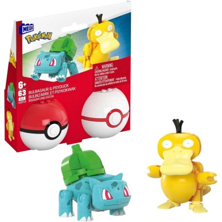 Bulbasaur y Psyduck. MATTEL