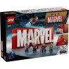 Logotipo MARVEL y minifiguras.