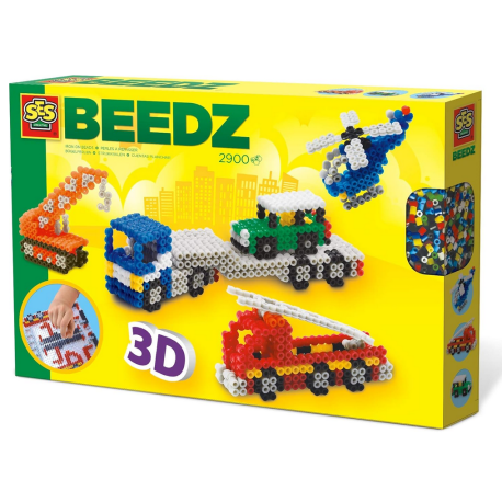 Beedz. 3D vehicles.|Damaged box.